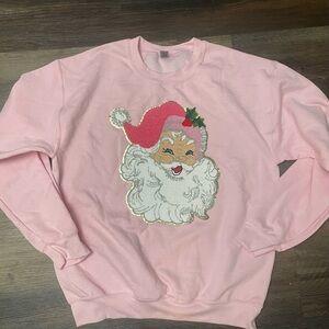 Pink Santa Sweatshirt